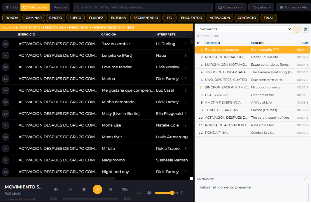 Vista Previa en Músicas