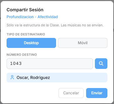 Compartir sesión